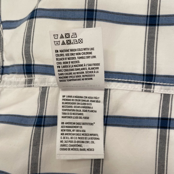 American Eagle Outfitters Plaid Poplin Button Down Shirt - Picture 9 of 10